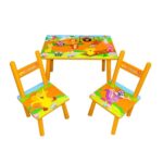 Set Masuta cu 2 Scaune La Joaca din MDF pentru copii