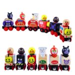 Tren magnetic Vagoane Locomotiva figurine detasabile6