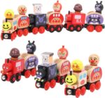 Tren magnetic Vagoane Locomotiva figurine detasabile6