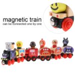 Tren magnetic Vagoane Locomotiva figurine detasabile6
