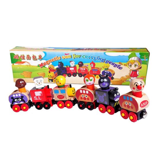 Tren magnetic Vagoane Locomotiva figurine detasabile6