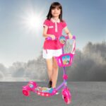 Trotineta 3 roti cu Lumini si Cosulet pentru transport