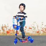 Trotineta 3 roti cu Lumini si Cosulet pentru transport