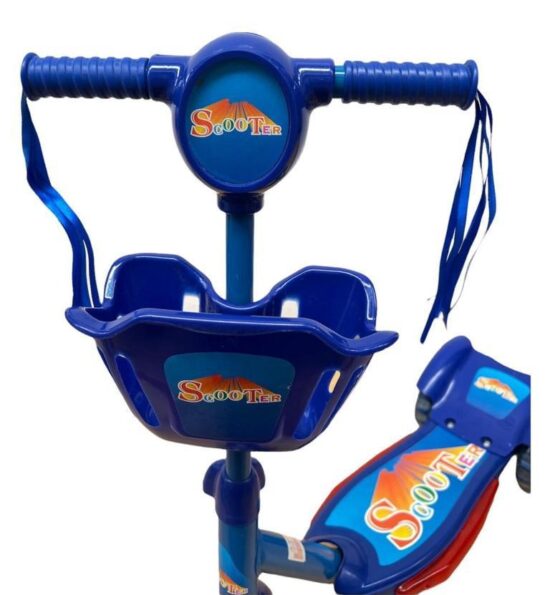 Trotineta 3 roti cu Lumini si Cosulet pentru transport