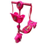 Trotineta 3 roti cu Lumini si Cosulet pentru transport