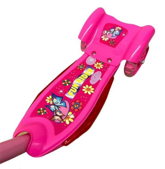 Trotineta 3 roti cu Lumini si Cosulet pentru transport