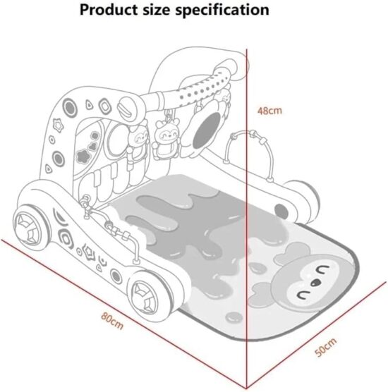 Antepremergator 3in1 Centru cu activitati muzicale bebe
