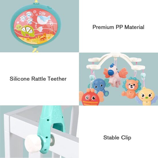 Carusel rotativ cu Telecomanda Proiector cu animalute