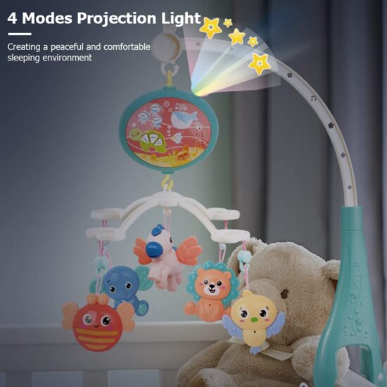 Carusel rotativ cu Telecomanda Proiector cu animalute