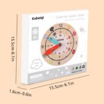 Ceas Analog si Digital lemn Jucarie educativa Timpul