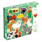 Joc-Magnetic-Animalele-de-la-ferma-lemn-Casuta-Djeco