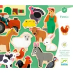Joc-Magnetic-Animalele-de-la-ferma-lemn-Casuta-Djeco