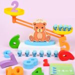 Joc Montessori Balanta Ursulet Logaritmica din lemn