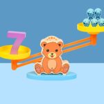 Joc Montessori Balanta Ursulet Logaritmica din lemn