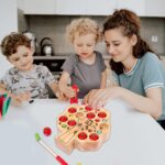 Joc Montessori Copacul cu mere numerotate Pescuit