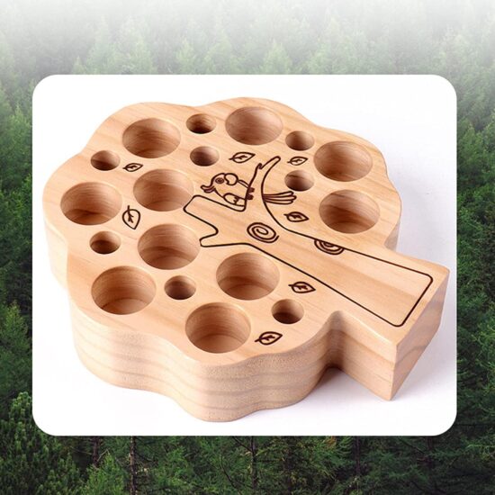 Joc Montessori Copacul cu mere numerotate Pescuit