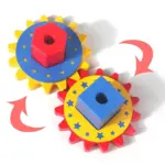 Joc indemanare Animale geometrice cu Roti zimtate