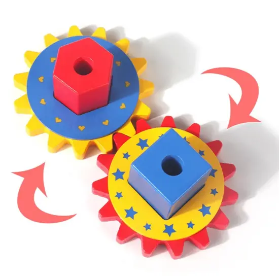 Joc indemanare Animale geometrice cu Roti zimtate