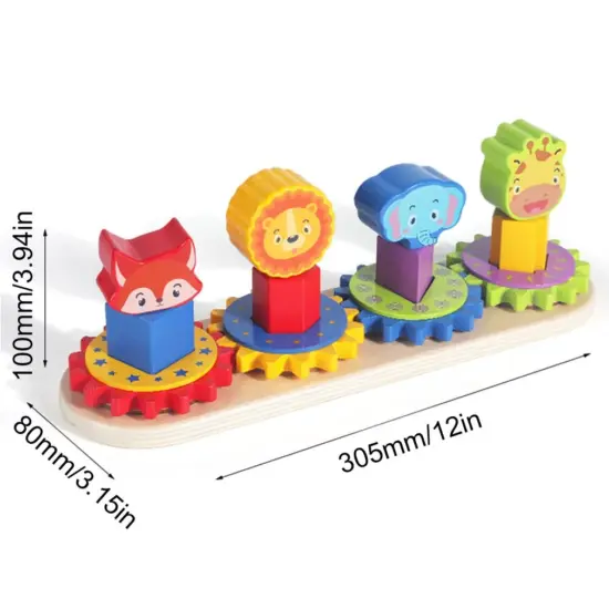 Joc indemanare Animale geometrice cu Roti zimtate