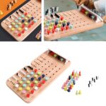 Joc strategic de Logica Tabla de Sah cu parole din lemn