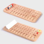 Joc strategic de Logica Tabla de Sah cu parole din lemn