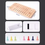 Joc strategic de Logica Tabla de Sah cu parole din lemn