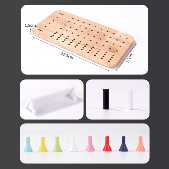 Joc strategic de Logica Tabla de Sah cu parole din lemn