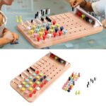 Joc strategic de Logica Tabla de Sah cu parole din lemn