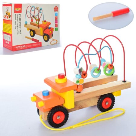 Jucarie asamblare Camionul de tras Labirint cu bile