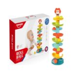 Jucarie bebe Circuit cu bile Piramida cu 8 etaje Huanger