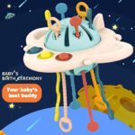 Jucarii senzoriale bebe Joc Motricitate Avion Ozn silicon