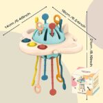 Jucarii senzoriale bebe Joc Motricitate Avion Ozn silicon