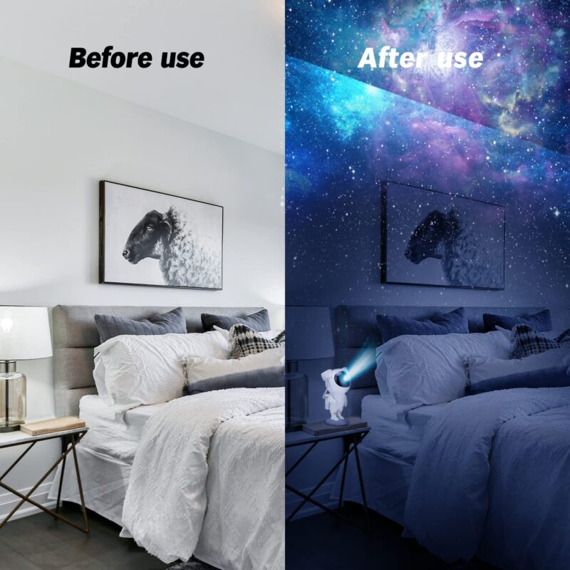 Lampa cu proiectii de stele Astronaut cu Telecomanda