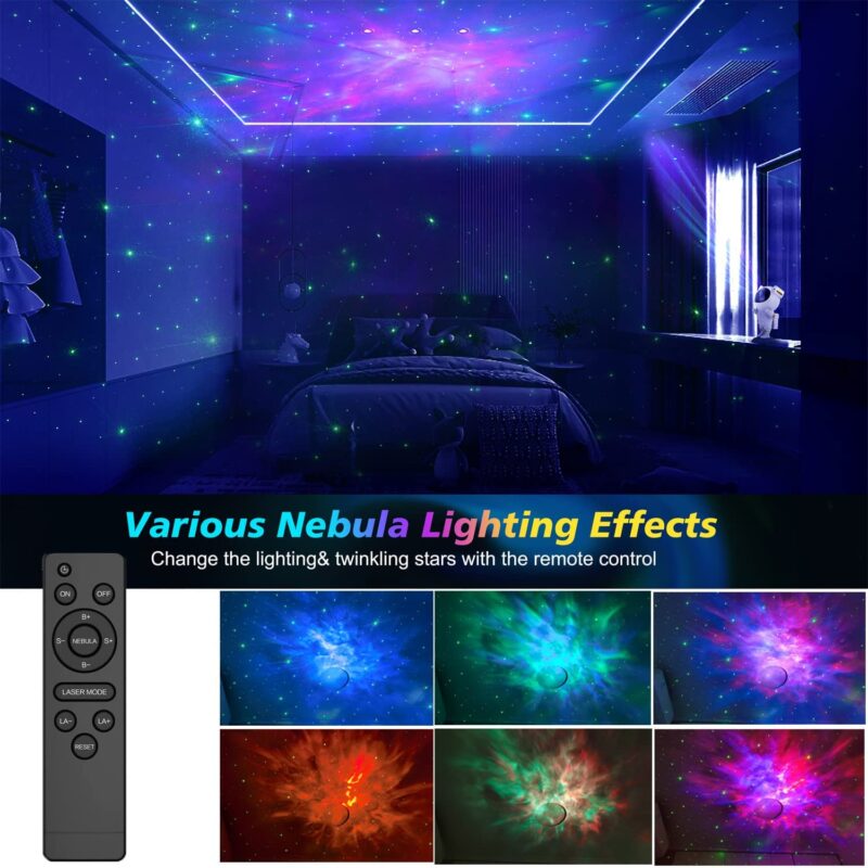 Lampa cu proiectii de stele Astronaut cu Telecomanda
