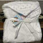 Paturica pufoasa cu 2 fete Gluga pentru bebelusi