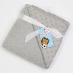 Paturica pufoasa cu 2 fete Gluga pentru bebelusi