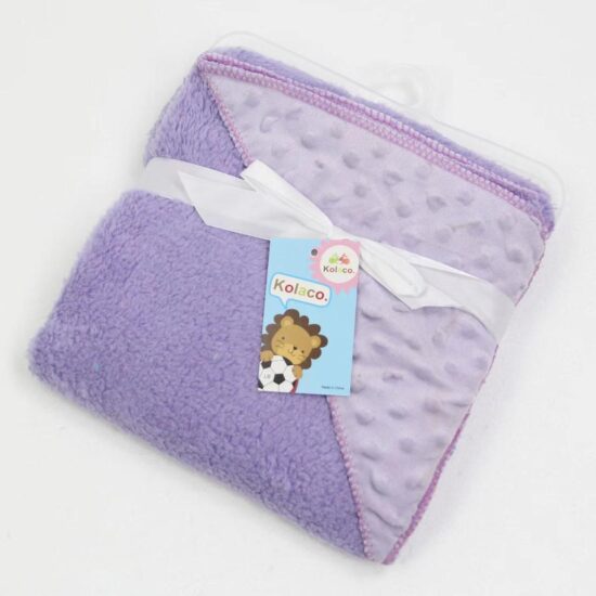 Paturica pufoasa cu 2 fete Gluga pentru bebelusi