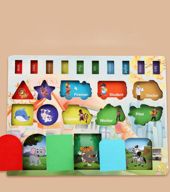 Placa activitati Pescuit magnetic-Incuietori Busy Board