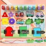 Placa activitati Pescuit magnetic-Incuietori Busy Board