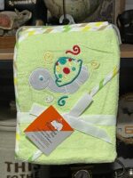 Prosop de baie cu Gluga Animalute brodate bebelusi