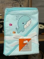 Prosop de baie cu Gluga Animalute brodate bebelusi