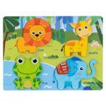 Puzzle lemn Animale din Padure Jucarii educative 3D