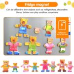 Puzzle-magnetic-Imbraca-Familia-Ursuletilor-din-lemn