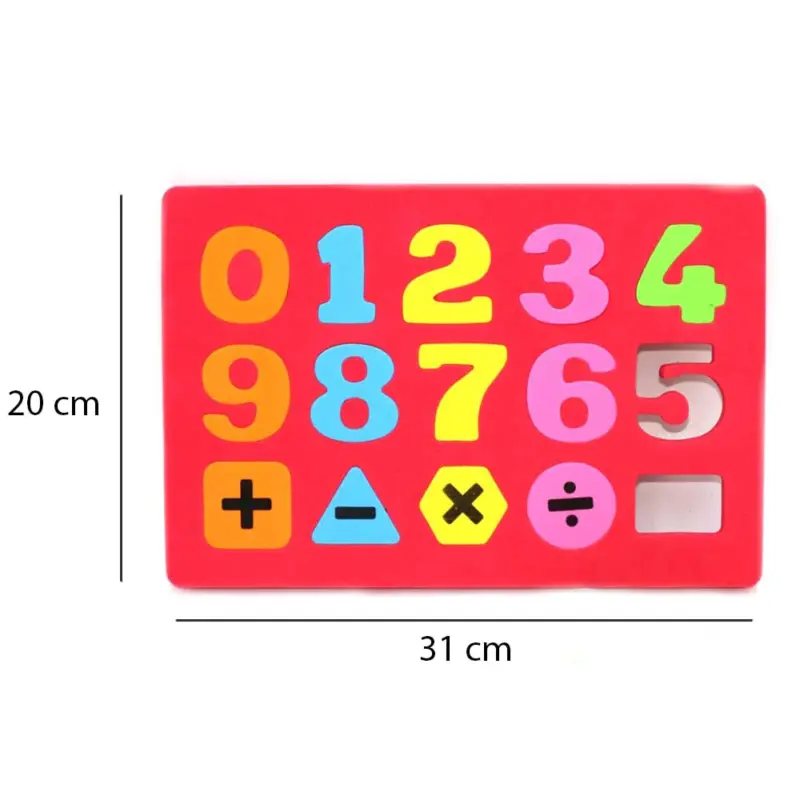 Puzzle spuma Eva Cifre 0-9 Operatii Joc educativ