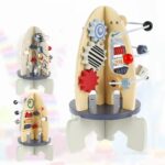 Racheta Montessori Joc motric cu Labirint Busy Board