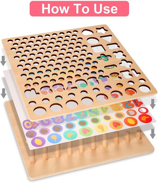 Tabla logaritmica 5in1 Pescuit Mozaic Joc matematic