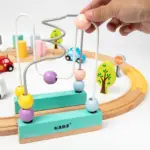 Trenulet lemn Circuit masini Labirint motricitate Forme