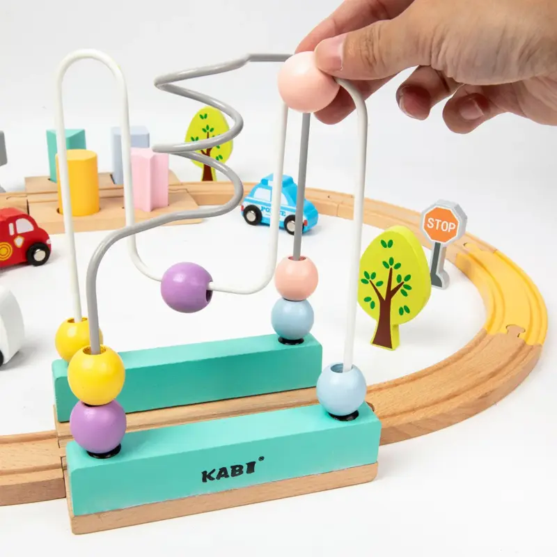 Trenulet lemn Circuit masini Labirint motricitate Forme
