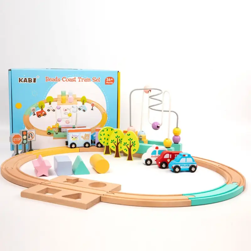 Trenulet lemn Circuit masini Labirint motricitate Forme