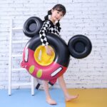 Colac cu chilotel de inotat bebelusi Minnie-Mickey Mouse